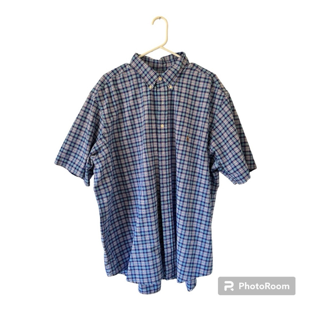 Men’s Ralph Lauren,Short Sleeve Button Down. Worn one time. Size 2XB/2TG